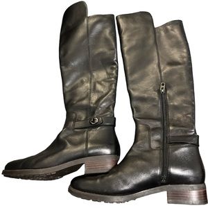 Coach riding boot leather